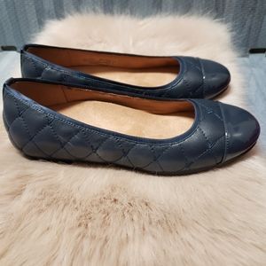 Vionic Quilted Blue ballet flats